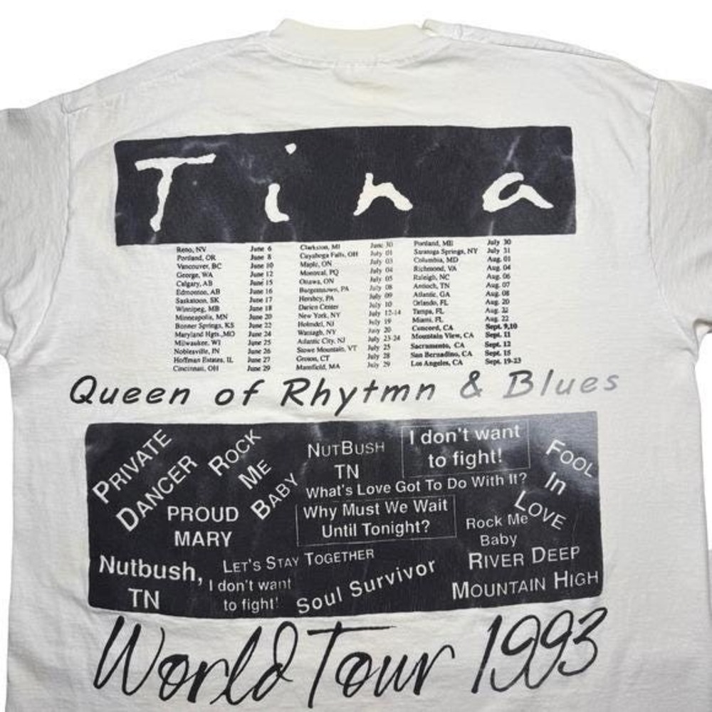 Vintage 90s 1993 Tina Turner Pop Concert Tour Music S… - Gem